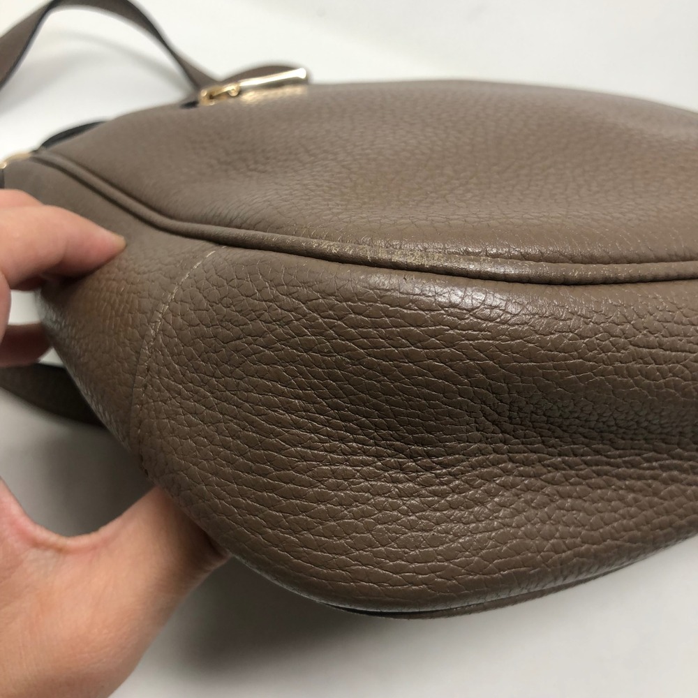 Coach Ellie File Crossbody Bag Medium Brown Pebbled Leather Gold Hardware - Picture 4 of 13